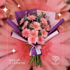 Ramo 12 Gerberas Francés