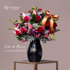 Florero 24 Rosas dos tonos