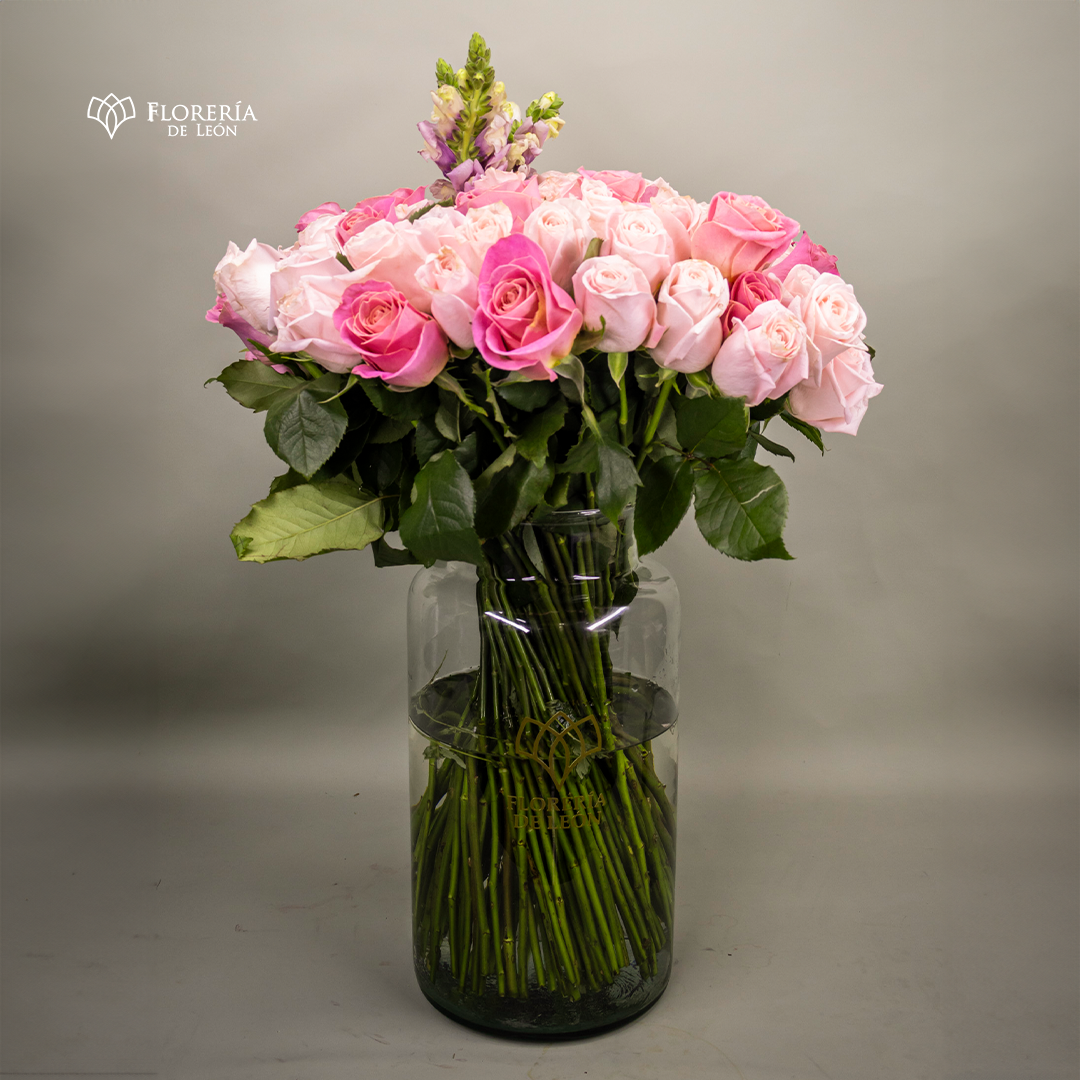 florero 100 rosas