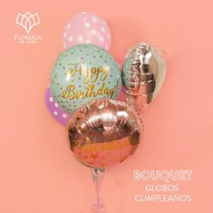 bouquet de globos de cumpleaños