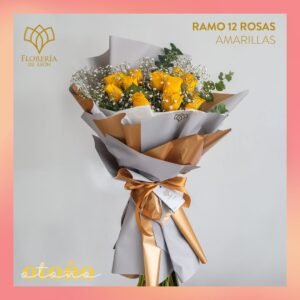 Ramo 12 Rosas Topacio