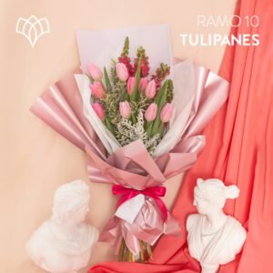 Ramo 10 tulipanes Rositas