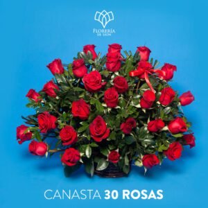 Canasta 30 rosas