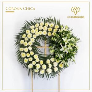 Corona de flores Medallón Chico