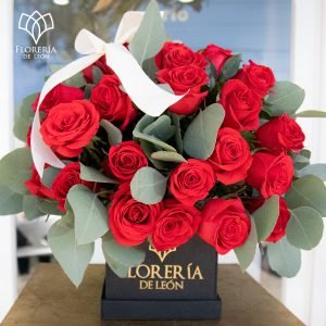 Caja de 50 rosas rojas